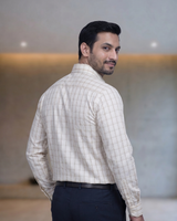 Mens White-1 SAK72032 D Full Sleeves Shirt