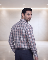 Mens Navy Blue Stk-001 Full Sleeves Shirt