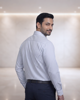 Mens Blue Stk-006 Full Sleeves Shirt