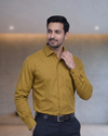 Mens Mustard-4 Casio 24 Full Sleeves Shirt