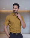 Casio 24 Mustard Mens Half Sleeves Shirt
