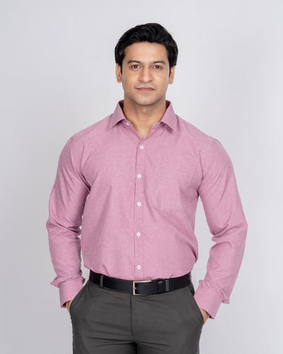 Dcott Plain Dark Pink Shirts