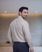 Mens Beige Figo 199 Full Sleeves Shirt