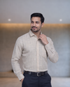 Mens Beige Figo 199 Full Sleeves Shirt