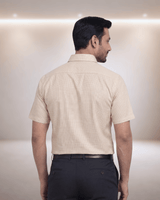 Figo 220 Beige Mens Half Sleeves Shirt