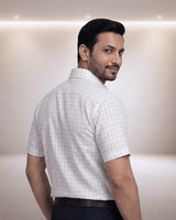 Figo Fg4A White Mens Half Sleeves Shirt
