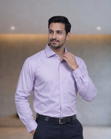 Mens Purple-4 Golden 25 Full Sleeves Shirt