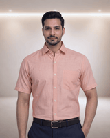 Limca 1242 Orange Mens Half Sleeves Shirt