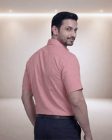 Limca 1242 Pink Mens Half Sleeves Shirt