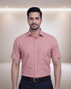Limca 1242 Pink Mens Half Sleeves Shirt