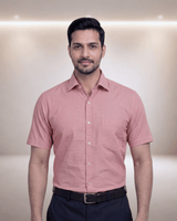 Limca 1242 Pink Mens Half Sleeves Shirt