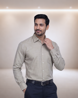 Mens Olive Mesa 135 Full Sleeves Shirt