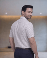 Mf 50007 A Black Mens Half Sleeves Shirt