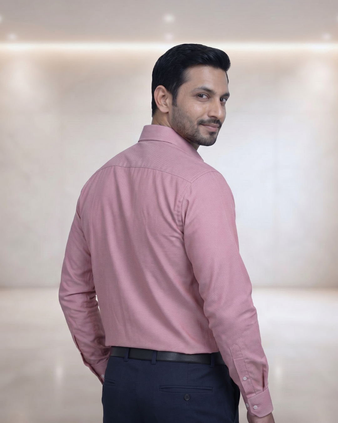 Mens Light Wine-75 Ntc Butter Full Sleeves Shirt