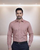 Mens Red Olympic Full Sleeves Shirt