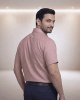 Olympic Red Mens Half Sleeves Shirt