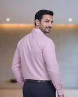 Mens Pink-15 Orian 3002B Full Sleeves Shirt