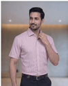 Orian 3002B Pink Mens Half Sleeves Shirt