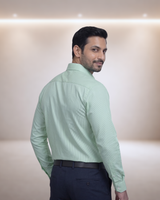 Mens Green-8 Orian 3002D Full Sleeves Shirt