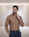 Mens Brown-4 Paragon Mn-1B Full Sleeves Shirt