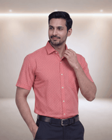 Poland Print 13 Red Mens Half Sleeves Shirt