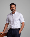 Rg 2025B Blue Mens Half Sleeves Shirt