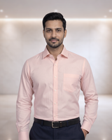 Mens Peach Rg 2758 Full Sleeves Shirt