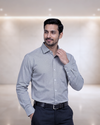 Mens Grey Rg 2934 Full Sleeves Shirt