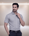 Rg 2934 Grey Mens Half Sleeves Shirt