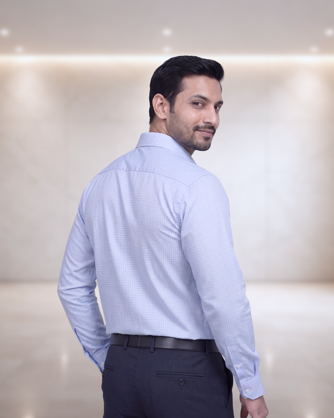 Mens Sky Blue Rg 2939 Full Sleeves Shirt