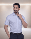Rg 2939 Sky Blue Mens Half Sleeves Shirt