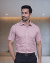 Rg 3401 Red Mens Half Sleeves Shirt