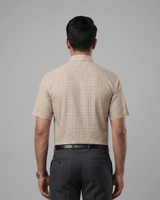 Rs 0038 Brown Mens Half Sleeves Shirt