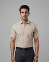 Rs 0038 Brown Mens Half Sleeves Shirt
