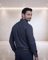 Mens Navy Blue Rs 0956 Full Sleeves Shirt