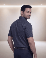 Rs 0956 Navy Blue Mens Half Sleeves Shirt