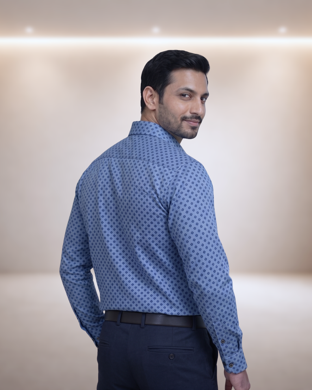 Mens Sky Blue-1 Rs 2326 Full Sleeves Shirt