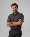 Rs 3296 Black Mens Half Sleeves Shirt