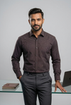 Mens Brown Rs 3296 Full Sleeves Shirt