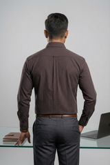 Mens Brown Rs 3296 Full Sleeves Shirt