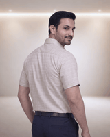 Rs 5933 Brown Mens Half Sleeves Shirt