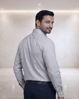 Mens Grey Rs 5933 Full Sleeves Shirt