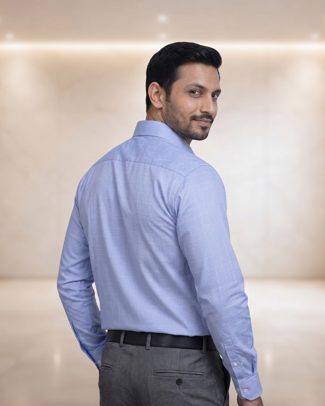 Mens Blue Rs 5957 Full Sleeves Shirt