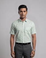Rs 6189 Green Mens Half Sleeves Shirt