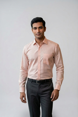 Mens Brown Rs 6451 Full Sleeves Shirt