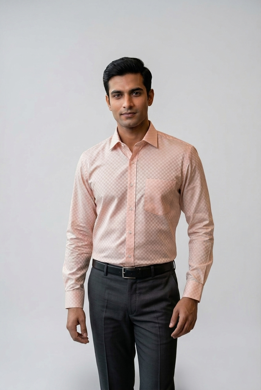 Mens Brown Rs 6451 Full Sleeves Shirt
