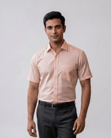 Rs 6451 Brown Mens Half Sleeves Shirt