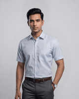Rs 6451 Grey Mens Half Sleeves Shirt