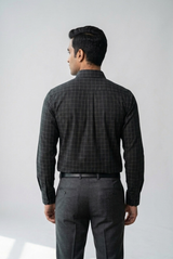 Mens Dark Grey Rs 6539 Full Sleeves Shirt
