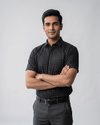 Rs 6539 Dark Grey Mens Half Sleeves Shirt